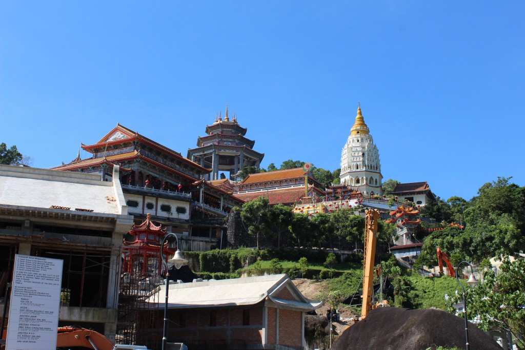 The Kek Lok Si Temple has many buildings and sits at the base of Air Itam Mountain on the outskirts of George Town.
