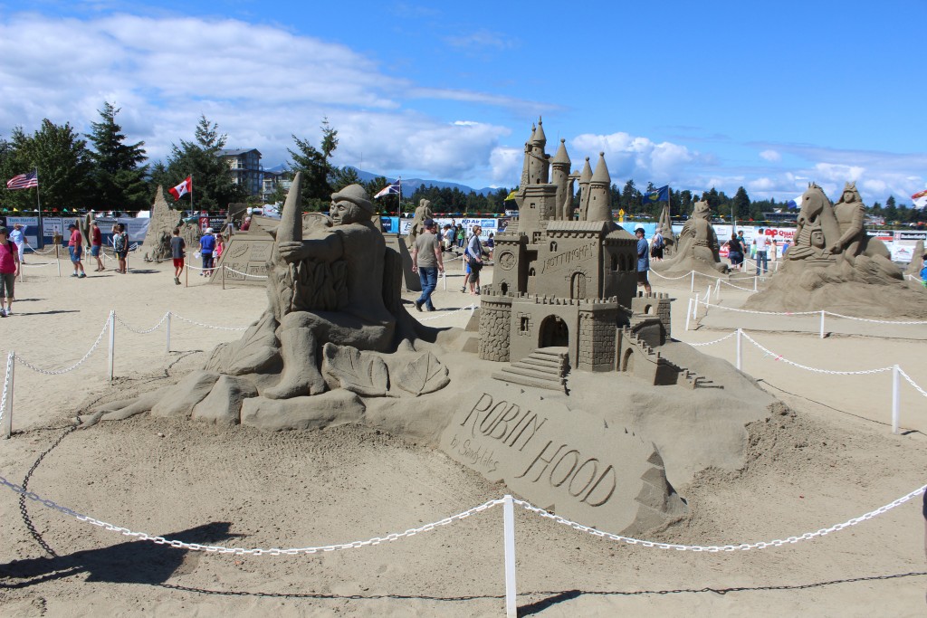 Heroes and Villains was the theme of last year's International Sandcastle Competition at Parksville, British Columbia in July 2015.