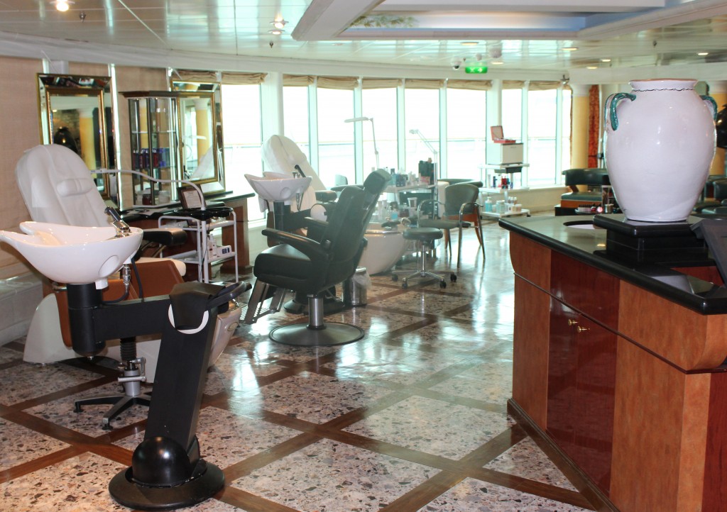 The Mariner of the Seas has a full service hair salon as well as many other amenities.