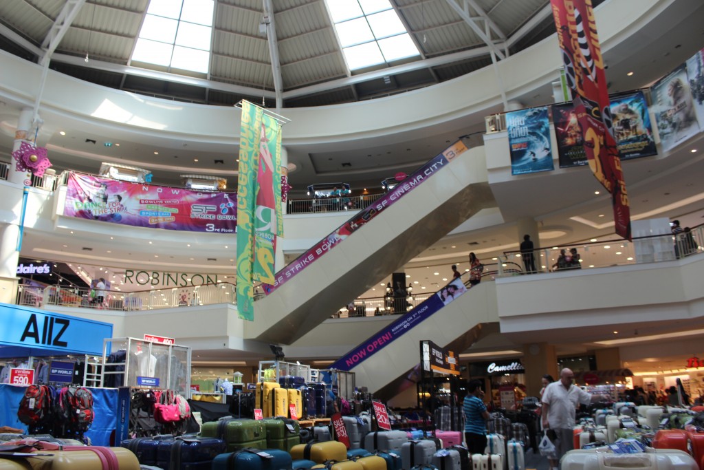 Inside the JungCeylon Mall - three floors of shopping.