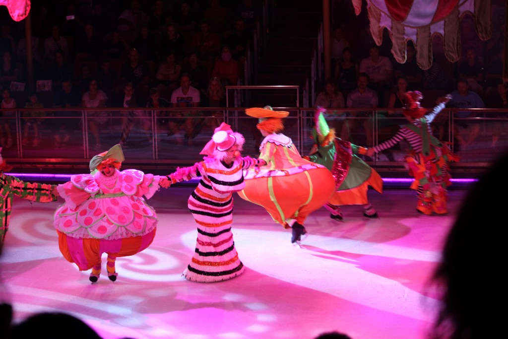 These clowns were among the entertainers in the ice show - Ice Under the Big Top.
