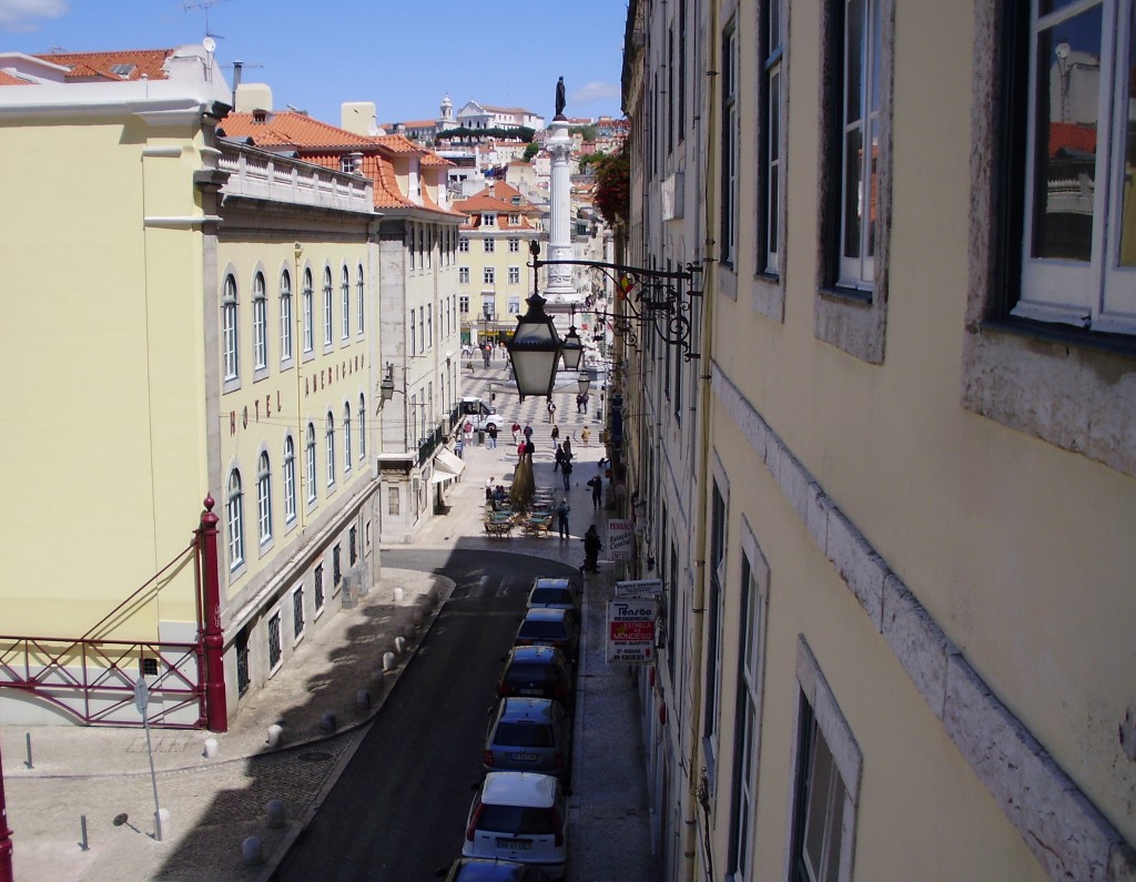 Looking back down towards the Baixa district.
