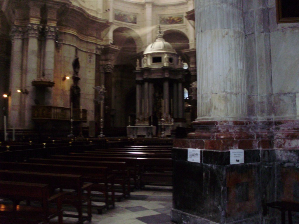 Inside the Cathedral of Cadiz