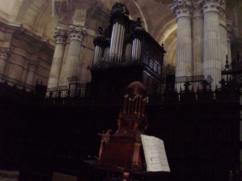 The pipe organ at Cadiz Cathedral
