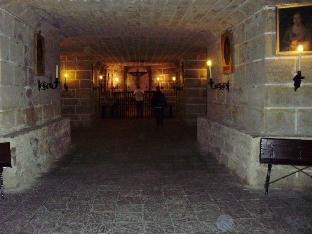 In the catacomb below the cathedral