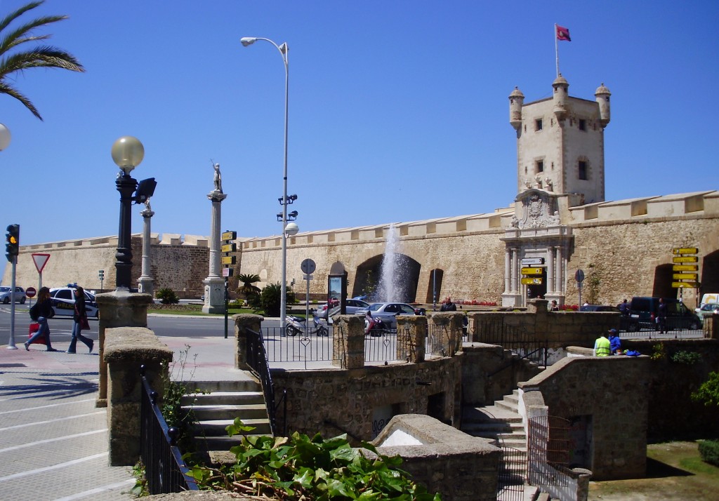 The Old Town of Cadiz is a walled city. Beyond the wall is modern Cadiz with wide tree-lined streets and shopping plazas. All the beaches are in this area.