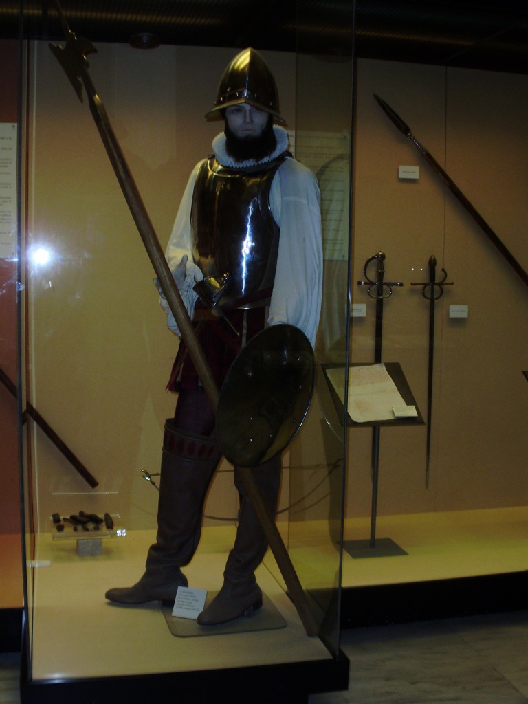 One of the displays at the museum before you go into the castle.