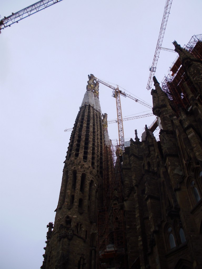 Construction continues on the church which was dedicated as a basilica in 2010. 