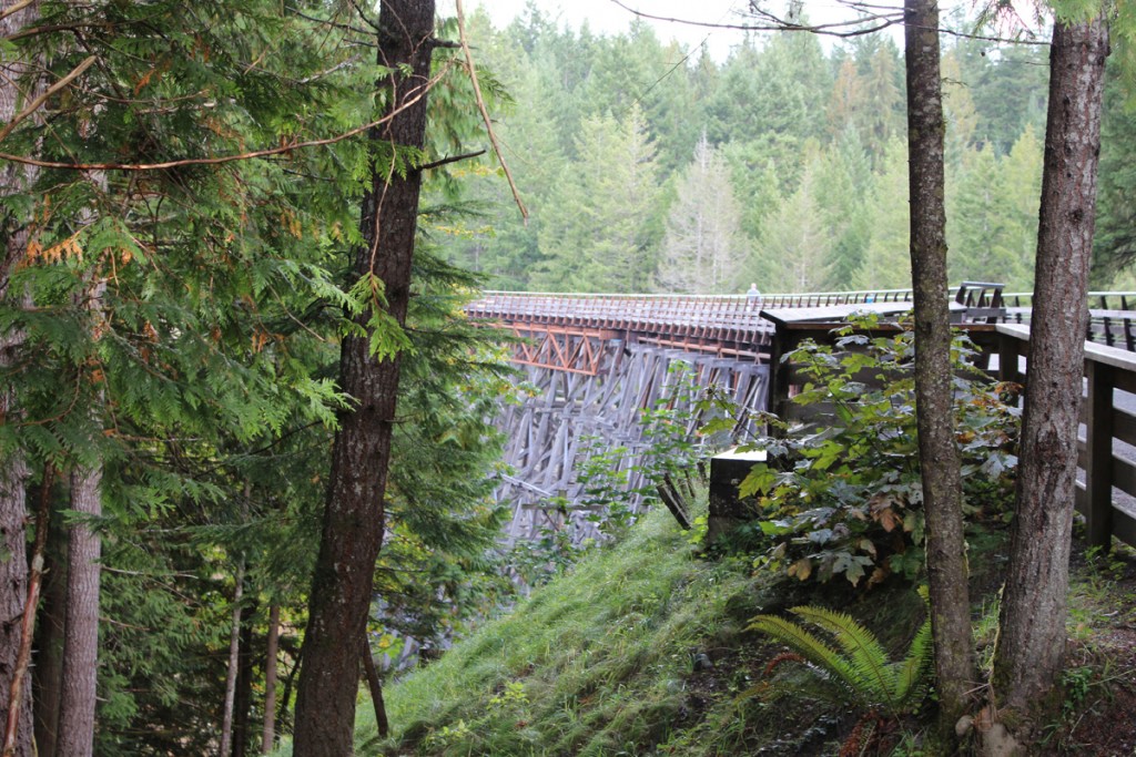 The Kinsol Trestle spans a salmon spawning river in rural Vancouver Island.