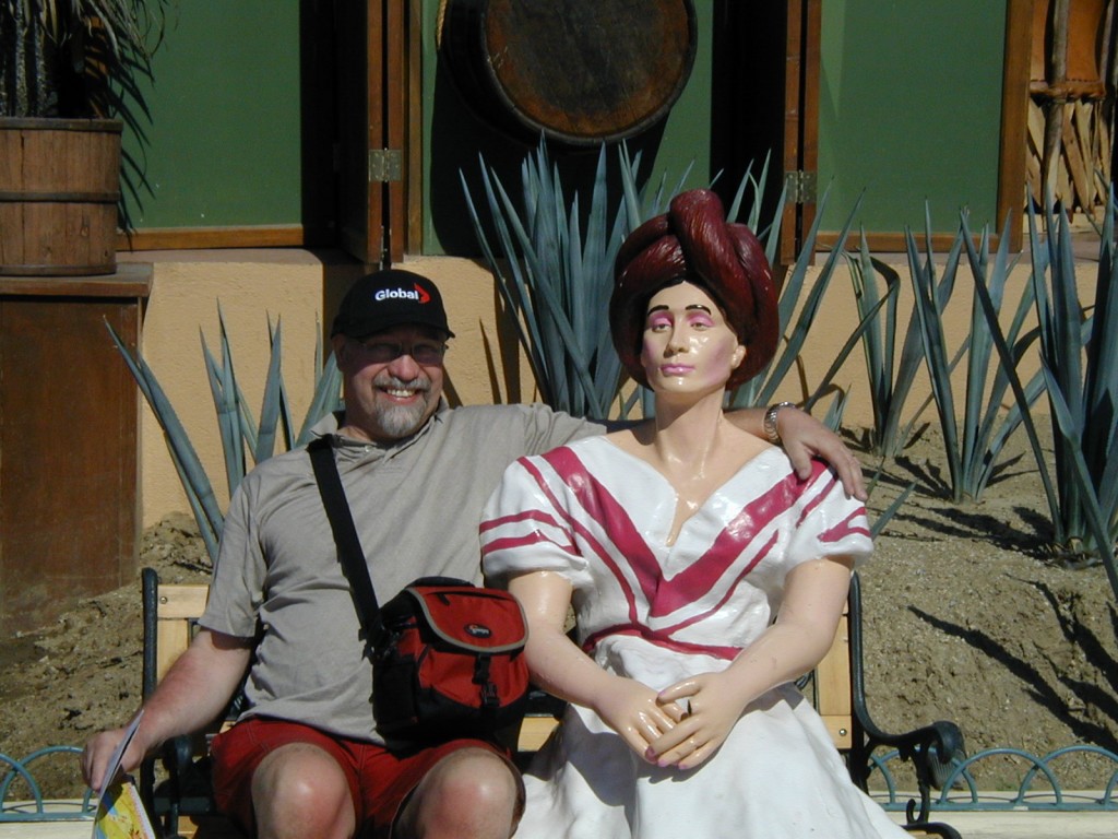 Me and a painted lady at Cabo San Lucas