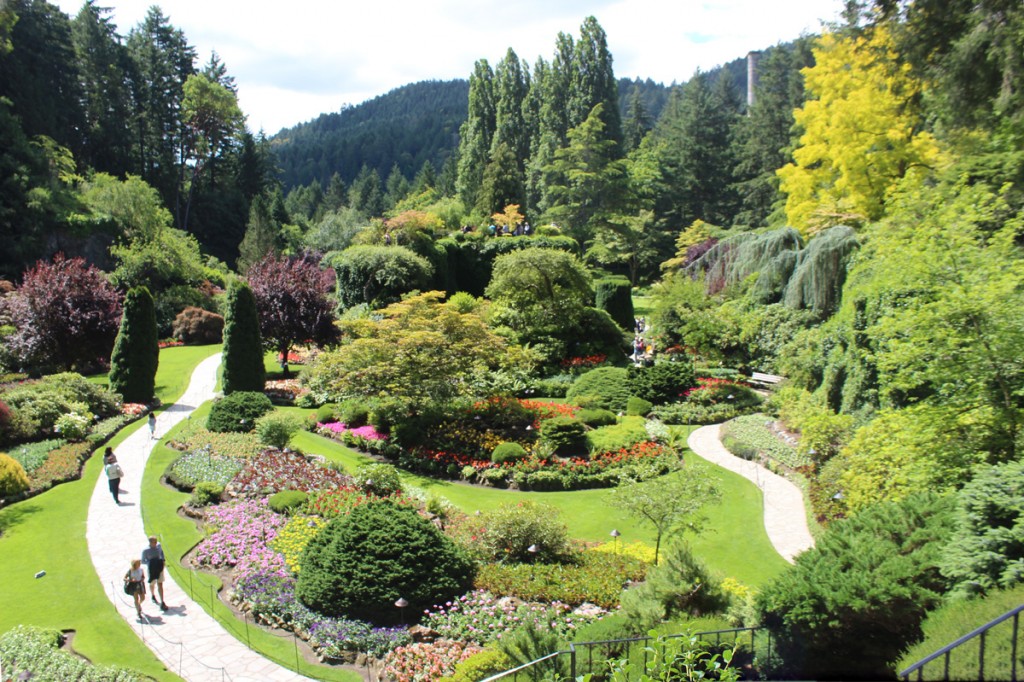 The amazing Sunken Garden, considered by many to be the highlight of any visit to the gardens.