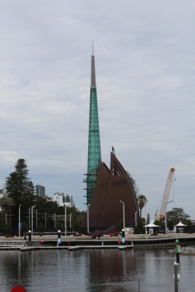 The Bell Tower seen from Elizabeth Quay