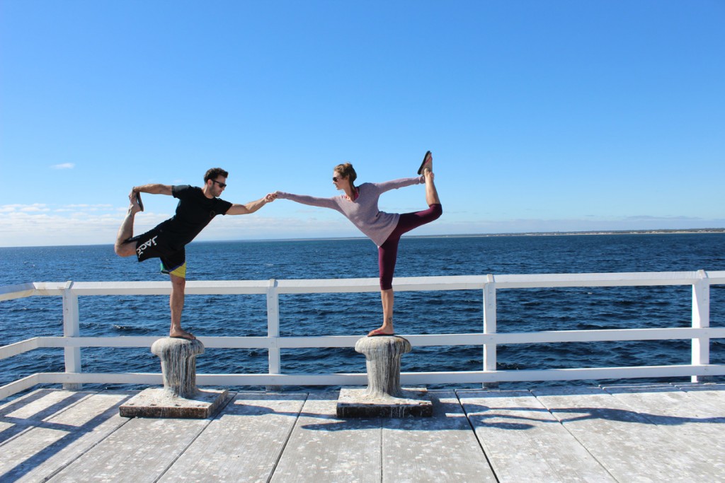 More yoga at the pier.