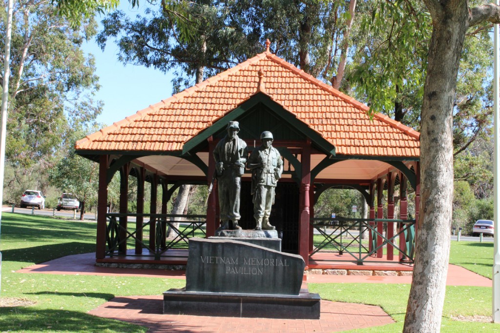 Vietnam War Memorial near the Synergy Parkland.