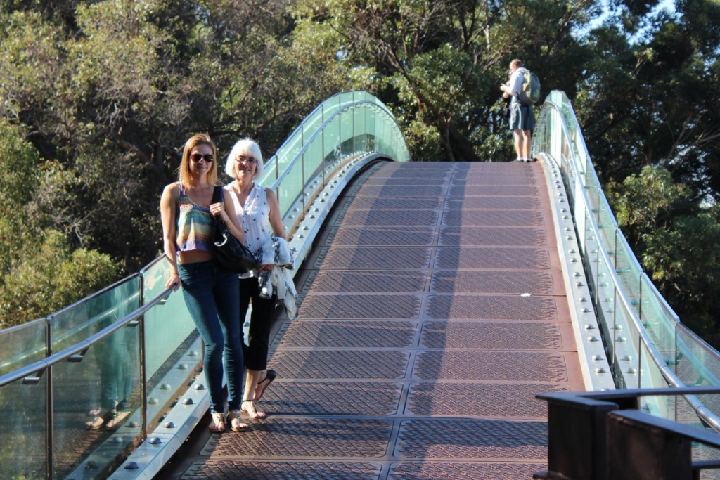 At the footbridge
