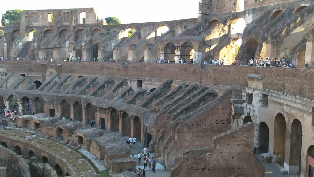 More of the interior of the Colosseum