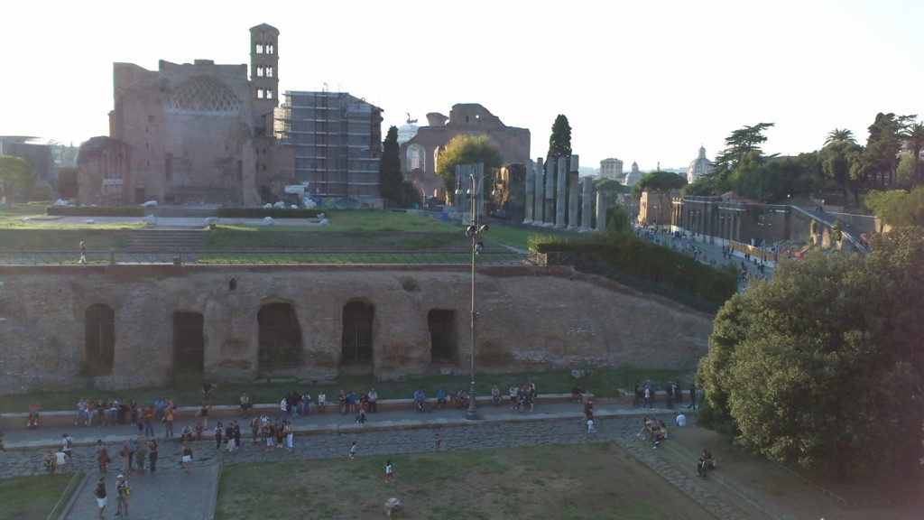 The Temple of Venus and Roma is just across the street from the Colosseum. In fact, much of Rome is one big archeological dig.